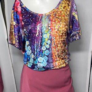 Colorful Abstract Women's Top